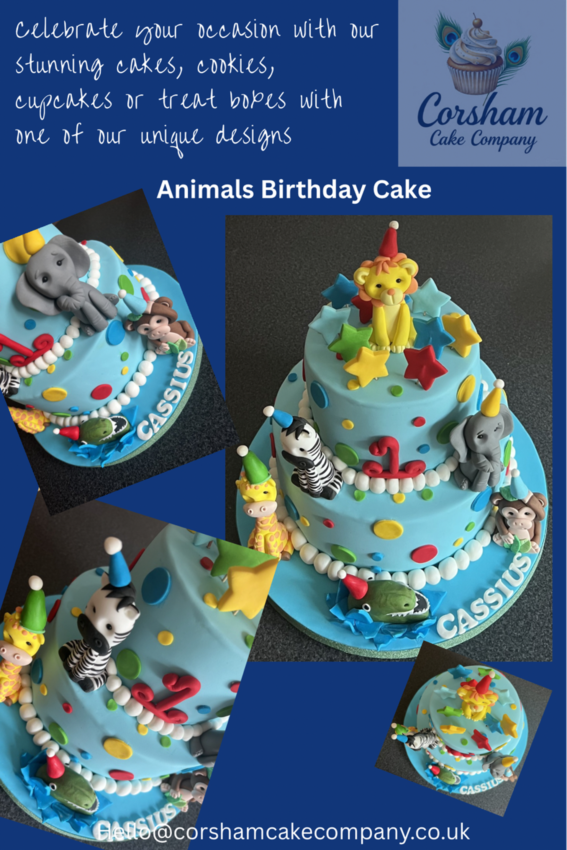 Animals Birthday Cake